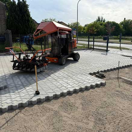 Pflasterarbeiten in Wriezen